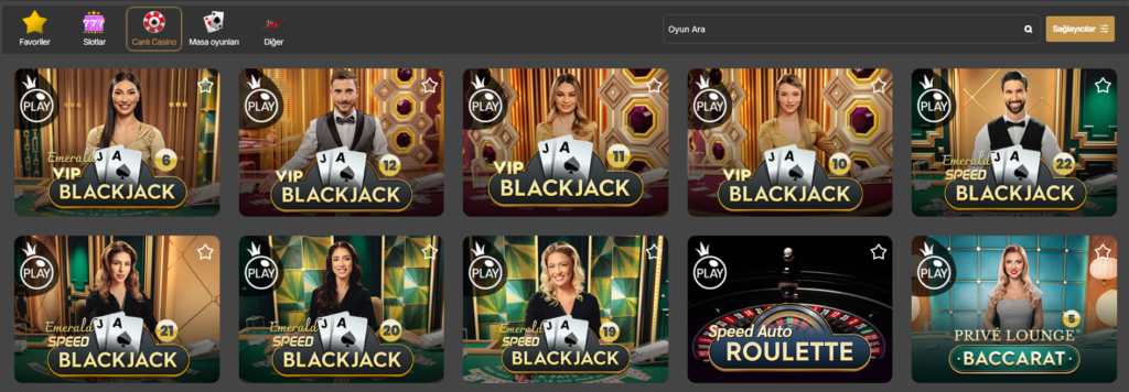 Online Blackjack Sayfası Kiralama