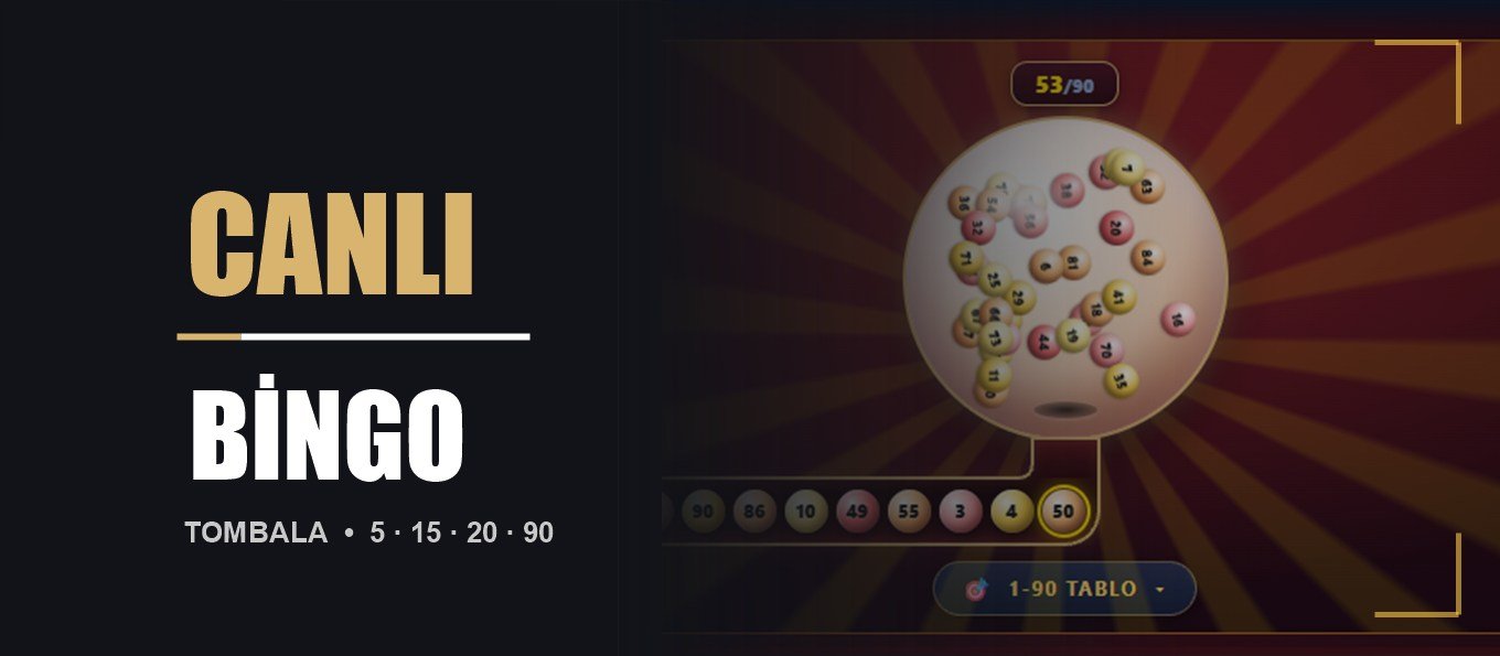 Kiralık bingo ve tombala sitesi oyun lobisi